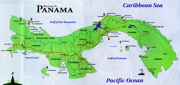 Map of Panama